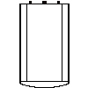 Buderus - Podgrzewacz pojemn. c.w.u. Buderus Logalux L200/2R, niebieski - Widok z góry 