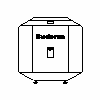 Buderus - Podgrzewacz pojemn. c.w.u. Buderus Logalux LT160/1, niebieski - Widok z przodu 