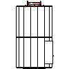 Buderus - Buderus Logalux LTD950, SPI 1010 Pojemnościowy podgrzewacz wody, leżący - Widok z góry 