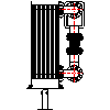 Buderus - Grupa wymiennika kaskady GB402 1050kW - Widok z lewej 